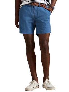 Polo by Ralph Lauren Men’s Blue Flat Front Cotton Shorts 7”